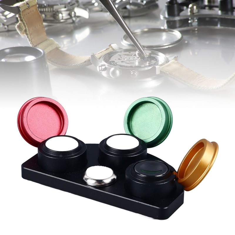 Watch Repair Oil Cup Stand Metal Ceramic Watchmaker Grease Holder
