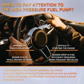 PAPAPARTS High Pressure Fuel Pump Compatible with Mazda 3 2012-2018 for Mazda 6 CX-5 2.0L 2.5L 2014-2017