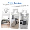 Hohopeti 6pcs Heavy Duty Eye Bolt Screws Set Self-Tapping Wood