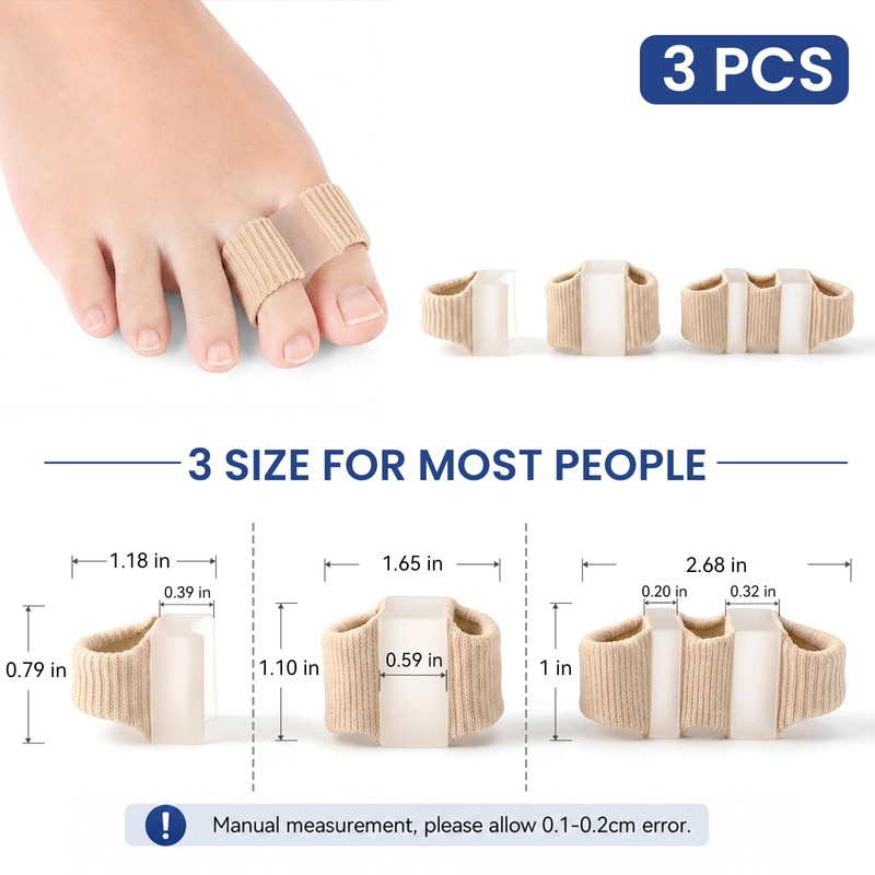 3Pcs Bunion Toe Separators for Women Men