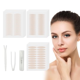Eyelid Lift Strips Set 640Pcs Breathable Eyelid Tape for Heavy Hooded & Droopy Lids Glue-Free Mesh Eye Lid Lift for Hooded Eyes