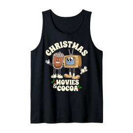 Christmas Movies and Cocoa Festive Xmas Holiday Winter Vibe Tank Top