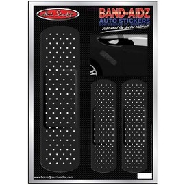 HOT STUFF MERCHANDISE Band-Aid Car Auto Sticker Set Black