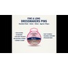 Hemline Extra Long Fine Pins for Sewing, Dressmaking, Quilting, Pinning,