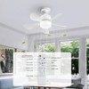 Socket Fan Light with Remote, Dimmable LED Ceiling Fans with