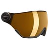 Black Crevice Replacement Visor with Full Protection (Yellow)
