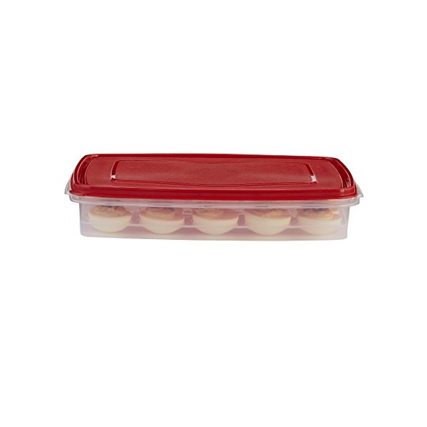 Rubbermaid Specialty Egg Keeper Food Storage Container , Red