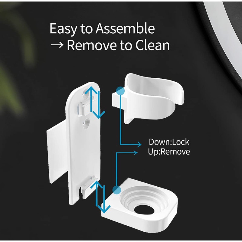 LANNEAS Electronic Toothbrush Holder Wall Mounted for Bathroom,Adhesive Toothbrush Holder,Toothbrush