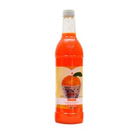 Orange Snow Cone Syrup (25 oz) - Sno-Treat Snow Cone Syrups for Shaved Ice, Sodas, & More - Slushie Syrups