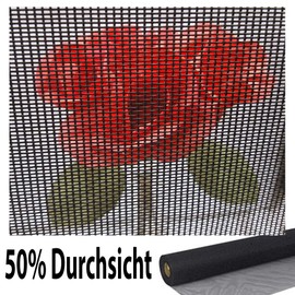 Cat Protection Cat Net Black for Window Door Cat Protection Net Also for Balconies – Similar to Wire Reinforced – Mesh Bite Resistant and Scratch-Resistant – Patio or Balcony Cat Safe