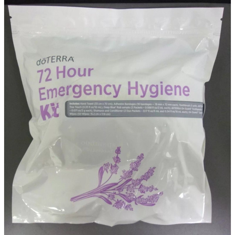doTERRA 72 Hour Emergency Hygiene Kit, Shampoo Touthbrush Toothpaste ETC