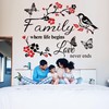Wall Decor Sticker Family Letter Vinyl Wall Art Decal Removable