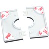 FDXGYH 2 Pcs 2.0 Inch ABS Wall Split Flange Self-Adhesive