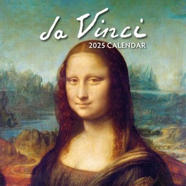 Red Robin 2025 Da Vinci Monthly Wall Calendar | 12" x 24" Open | Premium Thick & Sturdy Paper | Hangable 12 Month Calendar | Plastic Free | 4 Month Transition Page for 2024