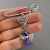 Something Blue Angel Charm for Bride on Wedding Day Blue