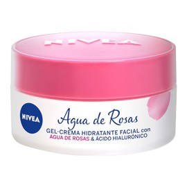 NIVEA Agua de Rosas Gel Crema Hidratante (50 ml) - Con Ácido Hialurónico para una Piel Radiante y Fresca - Ideal para Todo Tipo de Piel
