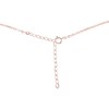 Tiny Sparkling Iolite Faceted Bead Bar Bracelet in 14k Rose