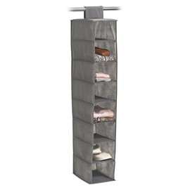 Zeller 14614 Non-Woven 8-Compartment Hanging Storage, Grey, 18 x 30 x 105 cm
