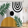 ASDCXZ Shower Curtain 180x200 cm Boho Style, Modern Abstract Art