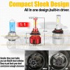 STONEBANKS 9005 9006 LED Headlights Kit Combo Bulbs 6500K High