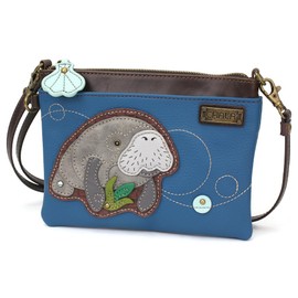 CHALA Mini Crossbody/Purse with Convertible Strap Stylish, Compact, Versatile - Manatee II - blue