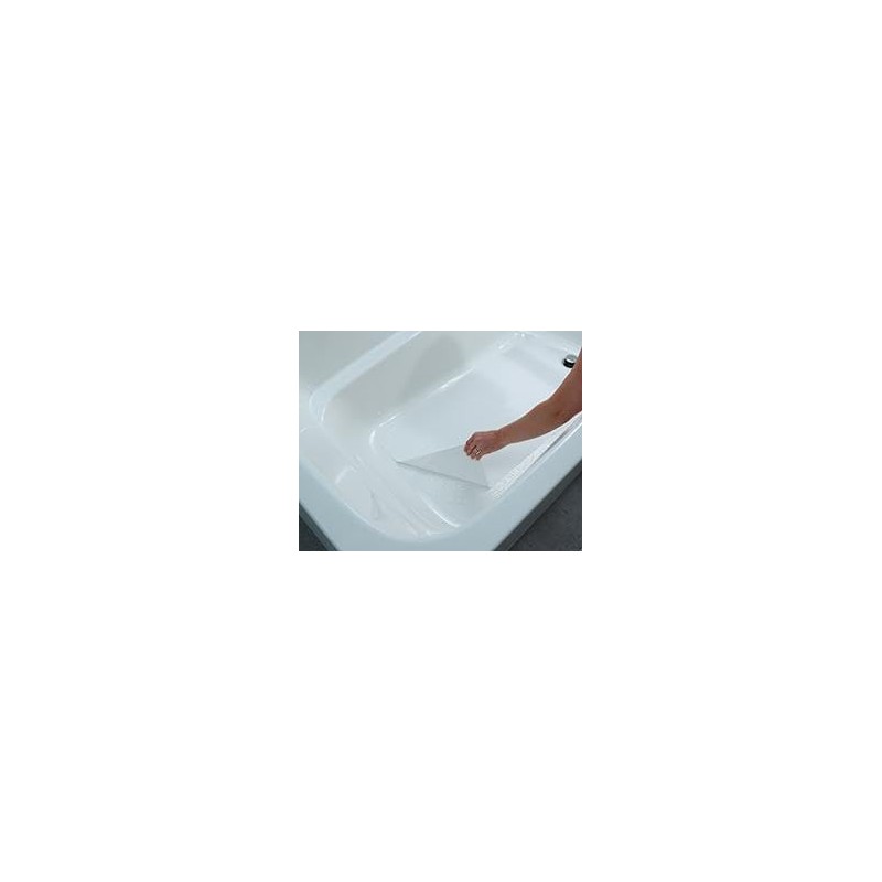 Safe Way Traction 16" X 40" White Adhesive Vinyl Anti