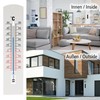 Lantelme Outdoor Thermometer, Indoor Thermometer, 20 cm, Plastic White Black