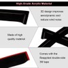 cciyu Side Window Deflector Window Deflector Sun Rain Guard 4Pcs