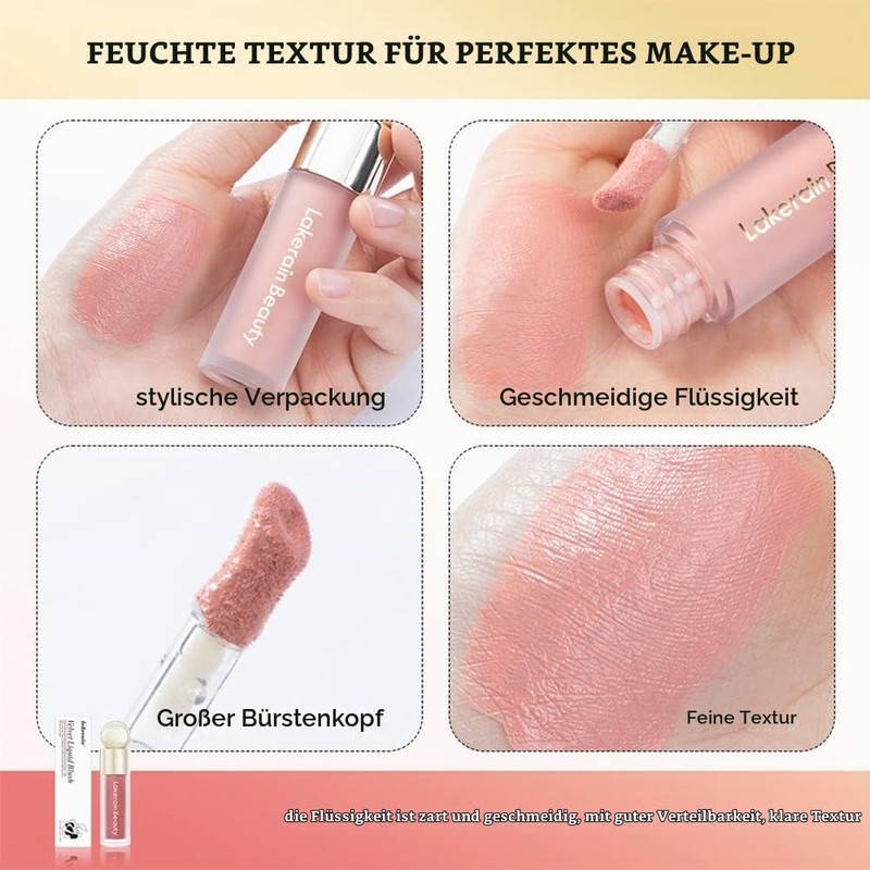 Matte Liquid Blushes Velvet Liquid Blush Lightweight Breathable Cream Cheek