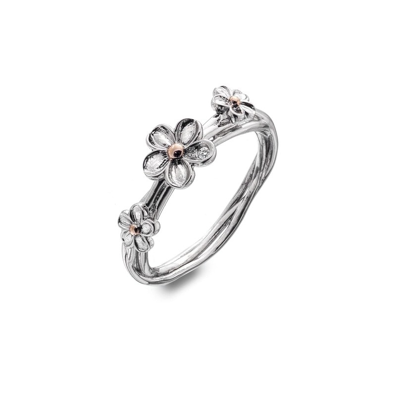 Hot Diamonds Forget Me Not Ring | Sterling Silver S