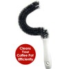 Great Credentials© Curved Coffee Pot Cleaning Brush Stain Scrub Remover