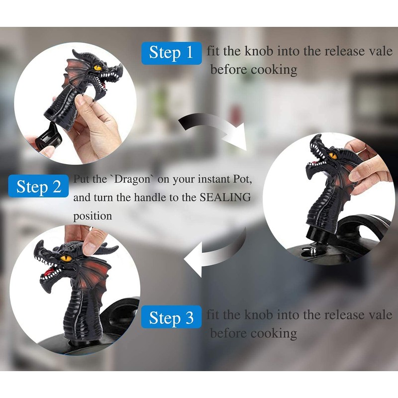 Yolococa Steam Release Diverter For Instant pot Cupboards/Cabinets protector 360°