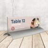 OPUS 2-Table Place Name Holder, 61 x 210mm, Crystal Clear