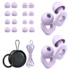 LOETRUY 2 Pairs of Earplugs for Sleeping,Reusable Hearing Protection Earplugs
