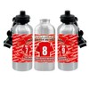 Walsall Football Shirt Water Bottle - Silver Aluminium - Two