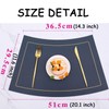 LQICAI Placemats Set of 6 Round Table Place Mats Washable