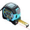 Domary 3in1 Laser Rangefinder 5m Tape Measure Ruler LCD Display