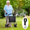 2 Pcs Walker Hook Hanging Multipurpose 360° Rotation Stroller Clip