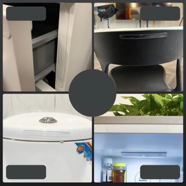 50Pcs Car Door Handle Protector Stickers Door Handle Anti-Collision Sticker PVC Bumper Strips Professional for Automobile