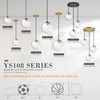 YSHomeStunn 6" Black Glass Globe Pendant Light 2 Pack Modern