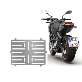 Frameless License Plate Holder Stainless Steel 0.8 mm Thick (for AT Austria) for License Plate in Format 210 x 170 mm 21 x 17 cm for Motorcycles - Scooters