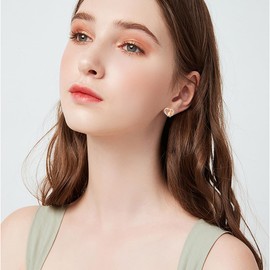 925 Sterling Silver Cute Rabbit Bunny Studs Earrings Animal Jewelry Gifts for Women Daughter