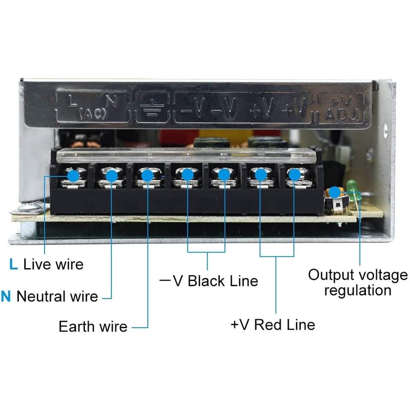 inShareplus 24V 10A 240W, DC Universal Regulated Switching Power Supply,