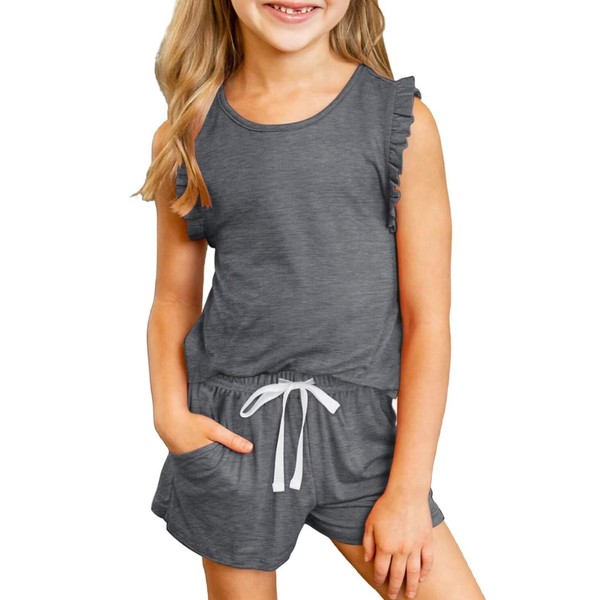 DOKOTOO KIDS Girls Short Set 2 Piece T-Shirt and Shorts