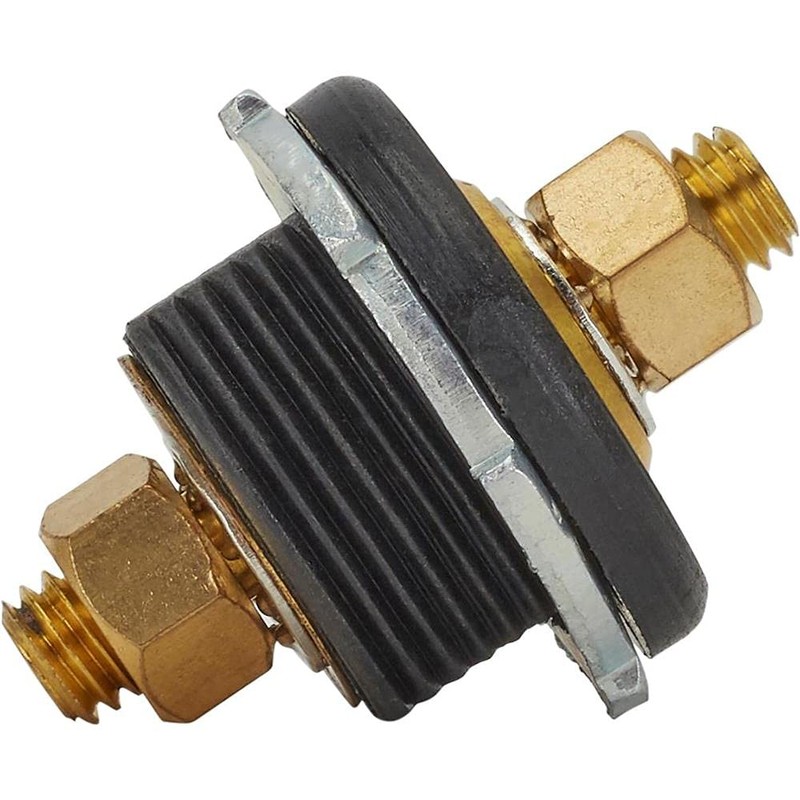 Remote Battery Cable Firewall Bulkhead Connectors, Red and Black