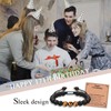 TEVOP 17th Birthday Gifts for Boys, Tiger Eye Stone Bracelet