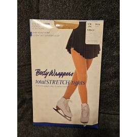 Body Wrappers  Body Wrappers C10Soft Footed Skate sports tights Jazzy Tan child Size Small Med