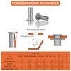 Multi-Grip Rivet Nut Installation Tool Set Pre-Bulbed Shank Flat Head