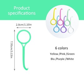 YUHENGCT 24PCS Aligner Removal Tool，Retainer Remover Tool，Retainer Pull Tool，6 Colors Clear Aligner Removal Tool For Removable Retainers, Personal Orthodontic Supplies，Hygienic Oral Care Accessory.
