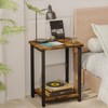 Fixwal Side Tables Set of 2, 2-Tier Small End Table